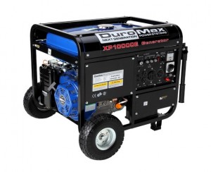 DuroMax XP10000E 10,000 Watt 16 HP OHV 4-Cycle Gas Powered Portable Generator With Wheel Kit And Electric Start